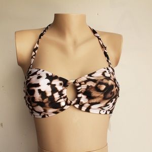 Calvin Klein O Ring Convertible Halter Bikini Top
